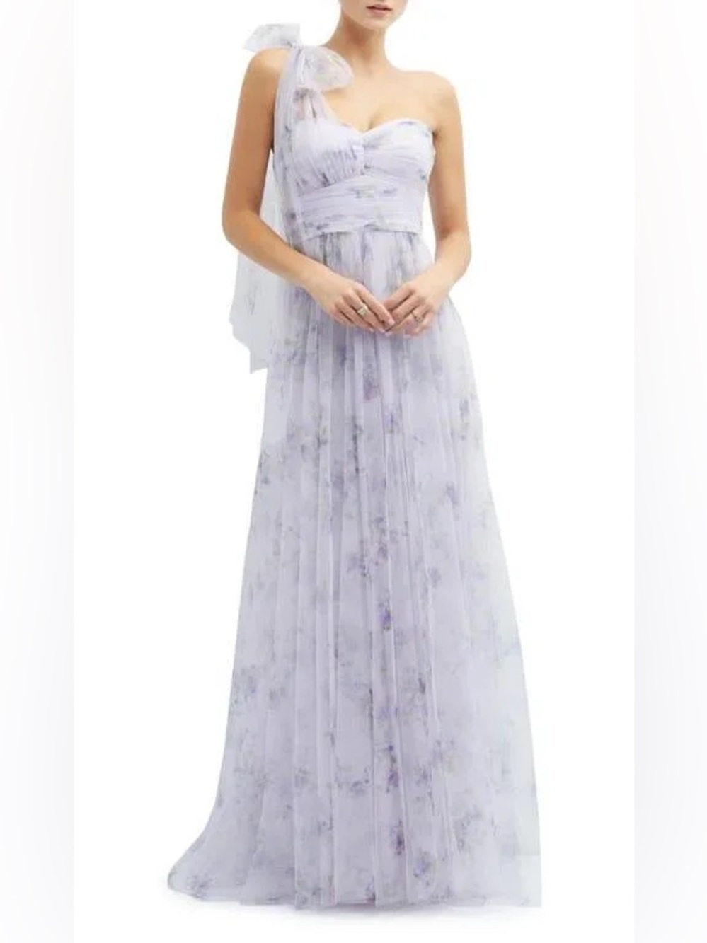 NWT Dessy Collection Joss Strapless Twist Corset Tulle Dress Chateau Garden